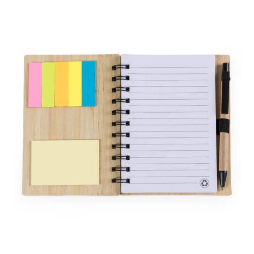 13776 Bloco de Anotações Bambu com Caneta em São José do Rio Preto, SP por Public Gráfica e Brindes