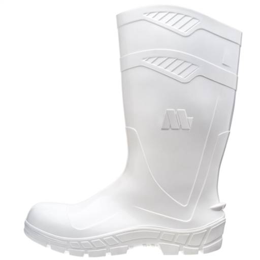 Bota PVC Branca Cano Longo - Marluvas