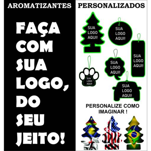 Aromatiza Car Personalizado - Múltiplo de 100 em São José do Rio Preto, SP por Public Gráfica e Brindes