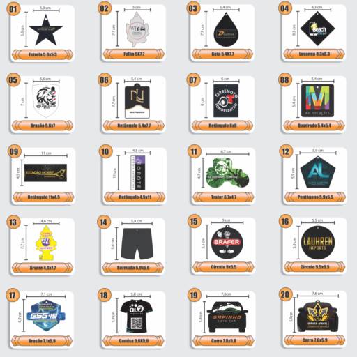 Aromatiza Car Personalizado - Múltiplo de 100 em São José do Rio Preto, SP por Public Gráfica e Brindes