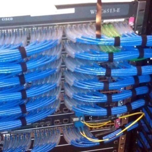 Montagem de rack de rede