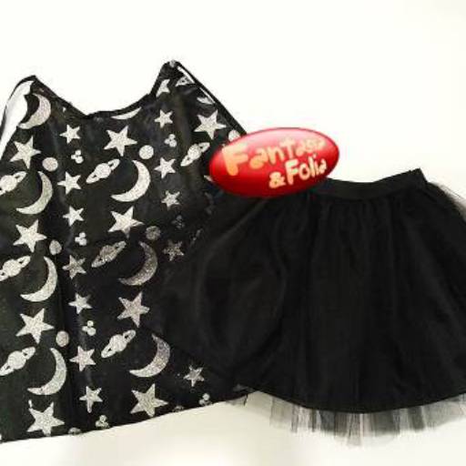 2722 - Conjunto tutu e capa halloweenesca juvenil (12 a 16) em Tietê, SP por Fantasia & Folia