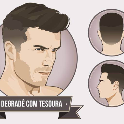 Corte em Degradê por Rock'n'Barba Cabelo e Bigode