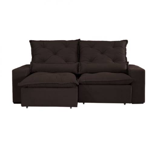 Sofá Ferguillhe Dubai 2,30m Marrom por Móveis Brasil