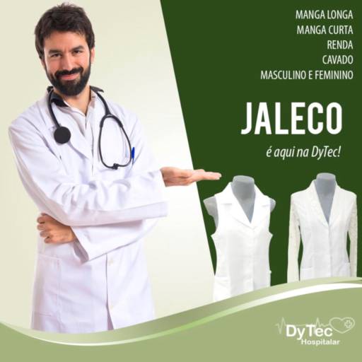 Comprar o produto de Jalecos femininos e masculinos em Jalecos pela empresa Cirúrgica DyTec - Comércio e Manutenção em Equipamentos Médicos Hospitalares em Jundiaí, SP por Solutudo