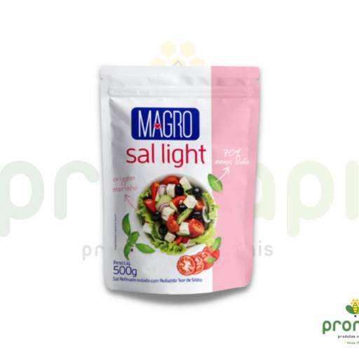 Comprar o produto de Sal Refinado Magro Sem Glúten 500g em Alimentação Saudável pela empresa Pronapi Produtos Naturais em Foz do Iguaçu, PR por Solutudo