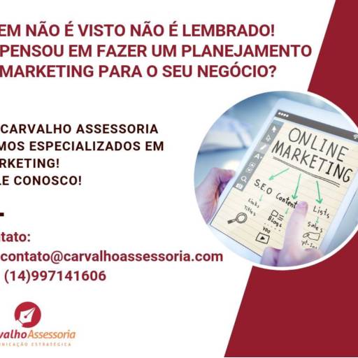 Comprar o produto de Planejamento de Marketing em Marketing e Internet pela empresa Carvalho Assessoria em Bauru, SP por Solutudo