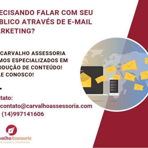 Comprar o produto de Produção de e-mail marketing em Marketing e Internet pela empresa Carvalho Assessoria em Bauru, SP por Solutudo