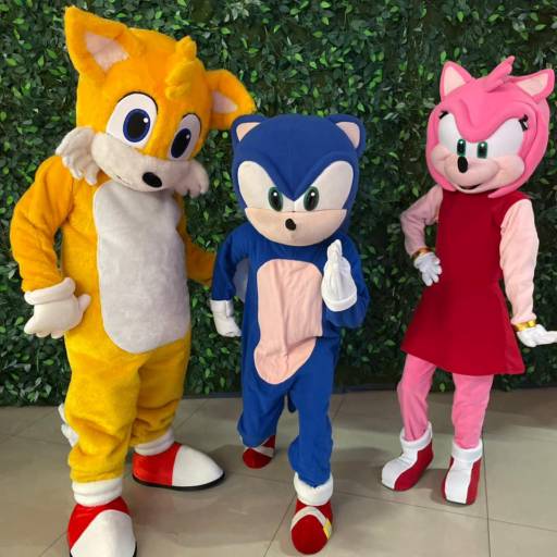 Sonic Tails e Amy Rose Para Festas 