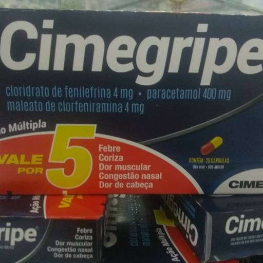 Comprar o produto de Cimegripe em Outros pela empresa FarmaCentro (XV de Novembro) em Bauru, SP por Solutudo