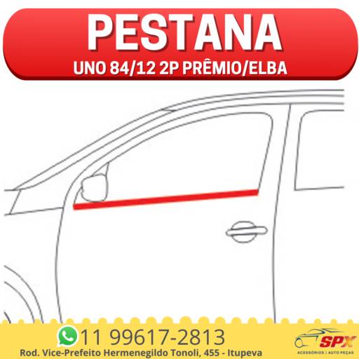 Pestana Uno 84/12 2P Prêmio/Elba em Itupeva, SP por Spx Acessórios e Autopeças
