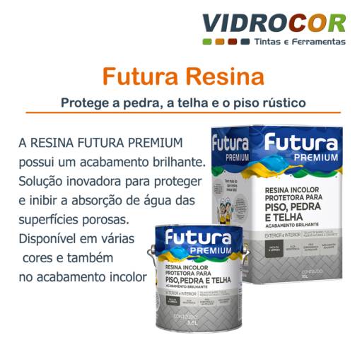 Comprar o produto de Futura Resina em Impermeabilizantes pela empresa Vidrocor Tintas - Barra Bonita em Barra Bonita, SP por Solutudo