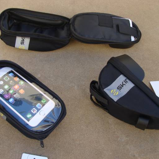 BOLSA CELULAR PORTA TRECO GUIDÃO GRANDE RETANGULAR 6.5 16.5X8.5 ESTRUTURA MOLE SKIN SPORT em Bauru, SP por Two Force Bike Shop