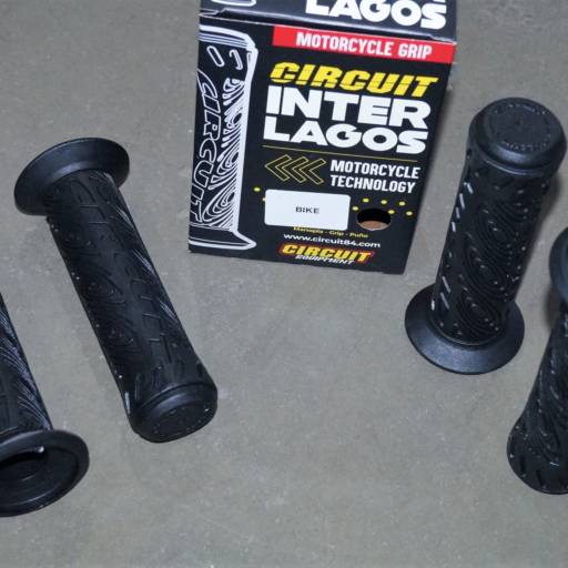 Manopla Circuit Interlagos Plus Preta para Bicicleta em Bauru, SP por Two Force Bike Shop