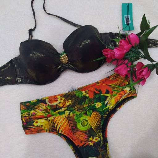 Biquíni luxo com bojo, Cós alto em Bauru, SP por Leh Lingerie e Moda Praia