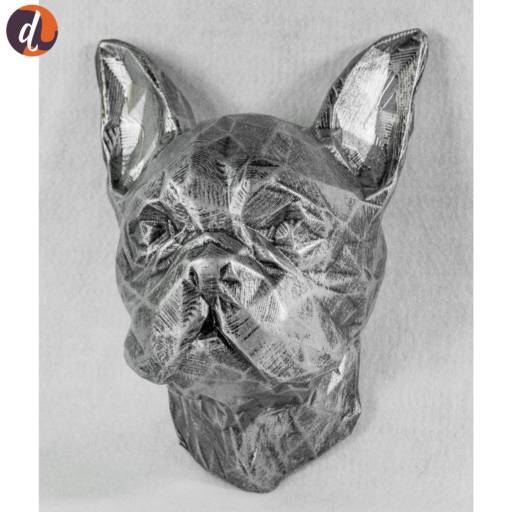 Comprar o produto de Bulldog francês de parede prata em Decoração - Objeto para Decoração pela empresa Decorano Loja Decor em Assis, SP por Solutudo