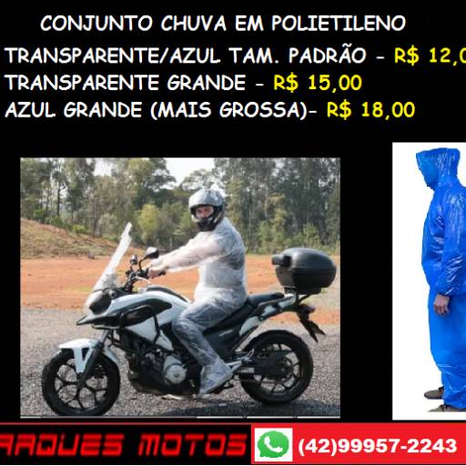 Conjunto de chuva em polietileno em Ponta Grossa