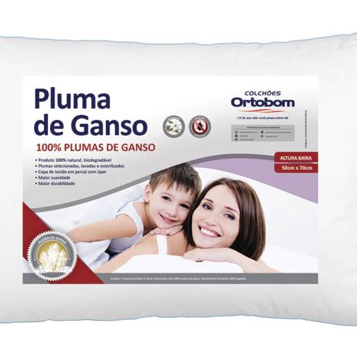 Travesseiro Pluma de Ganso por Colchões Ortobom - JK Vila Portes