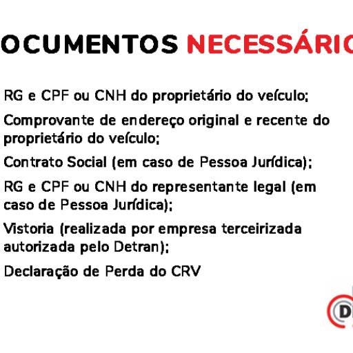 Comprar o produto de Segunda via de CRV em Serviços de Veículos pela empresa Despal Despachante Alvinópolis em Atibaia, SP por Solutudo