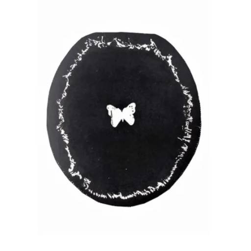 Jogo de banheiro 3 peças Delicato preto