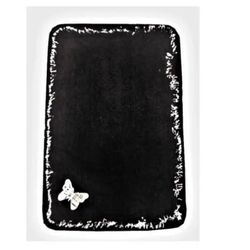 Jogo de banheiro 3 peças Delicato preto