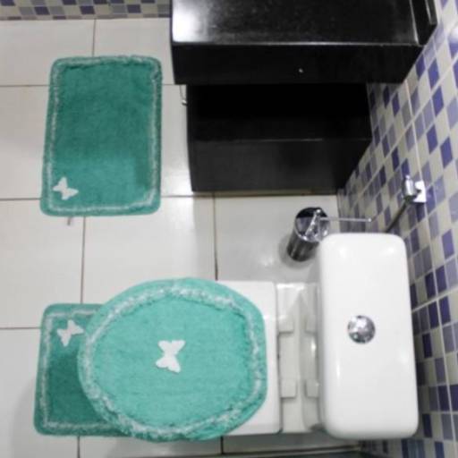 Jogo de banheiro 3 peças Delicato verde