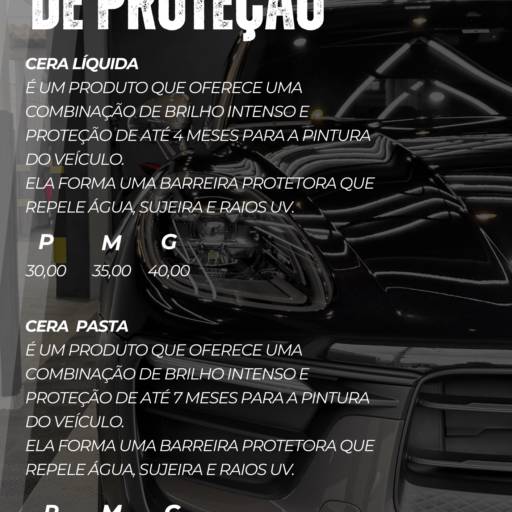 Enceramentos em Lençóis Paulista – Brilho e Proteção Duradoura por Purgano stetic car