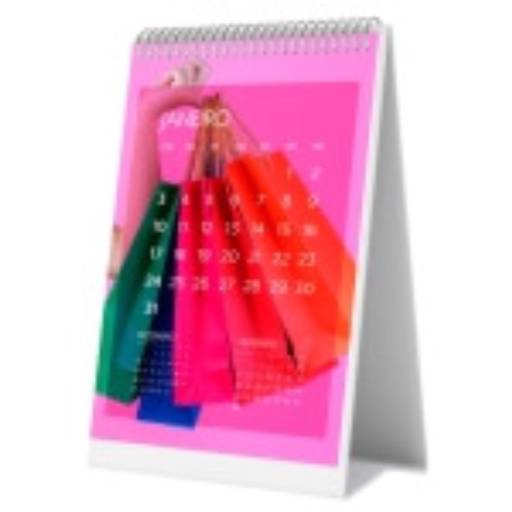 CALENDÁRIO DE MESA WIRE O VERTICAL COM 12 PÁGINAS em São José do Rio Preto, SP por Public Gráfica e Brindes