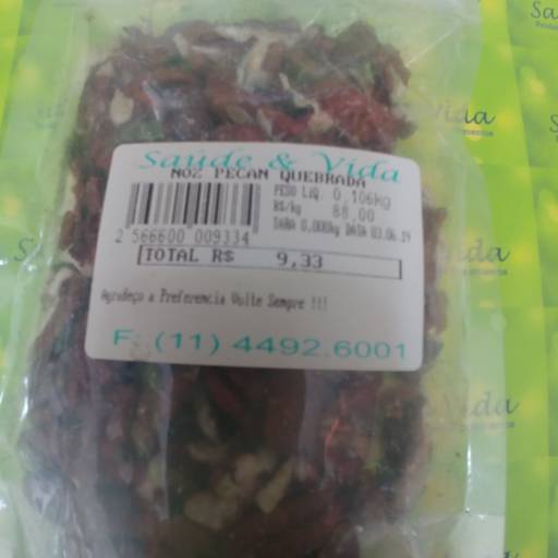 Noz Pecam quebrada por Saúde e Vida