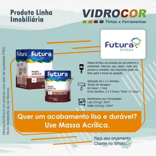 Futura Massa Acrílica - Vidrocor Tintas