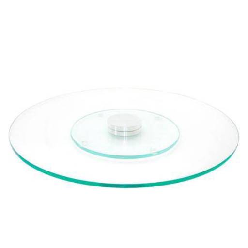 PRATO GIRATORIO RIESA REDONDO VIDRO 70 por Móveis Brasil