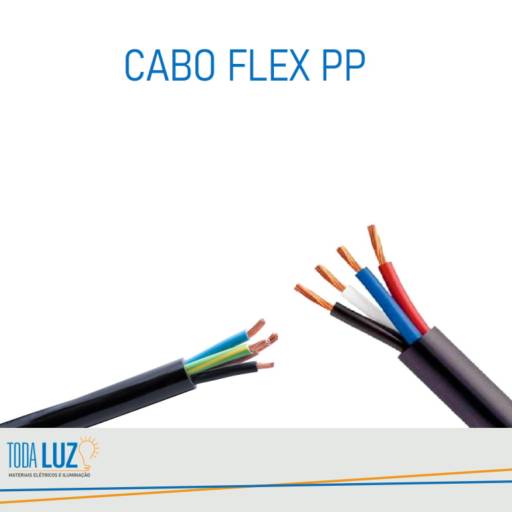 Cabo Flex Dacota PP por Toda Luz Materiais Elétricos e Iluminação