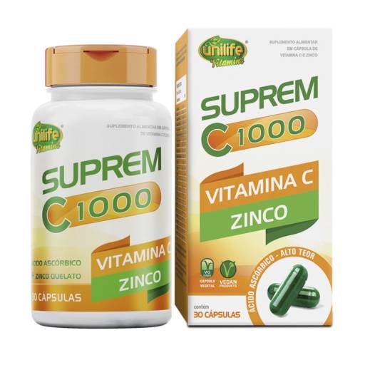 Vitamina C com Zinco em Foz do Iguaçu, PR por Viva Natural - Produtos Naturais