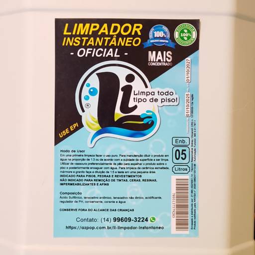 Li Limpador Instantâneo/Oficial em Avaré, SP