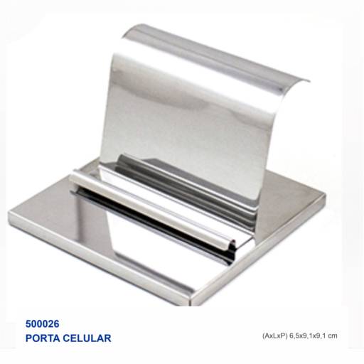 Porta Celular em Inox em São José do Rio Preto, SP por Public Gráfica e Brindes