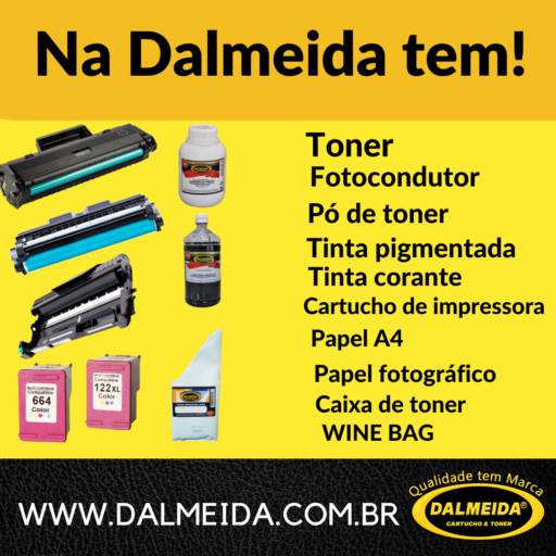 Cartucho e toner de impressoras em Bauru, SP por Dalmeida Distribuidora de Toner e Cartuchos