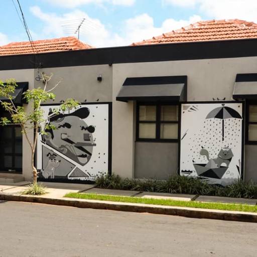 Pintura Mural em Escritório de Arquitetura em Bauru, SP por Gabriel Hune 