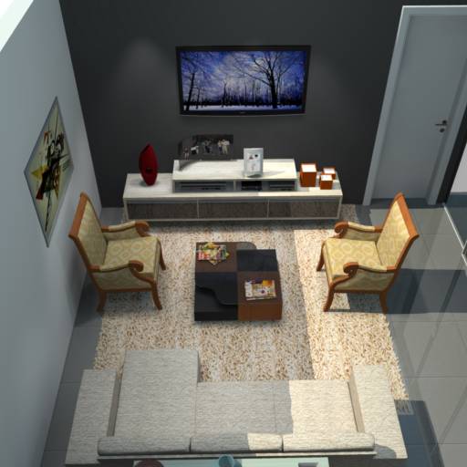 sala por Nova Ambientali - Móveis Planejados