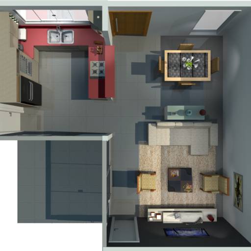 sala por Nova Ambientali - Móveis Planejados