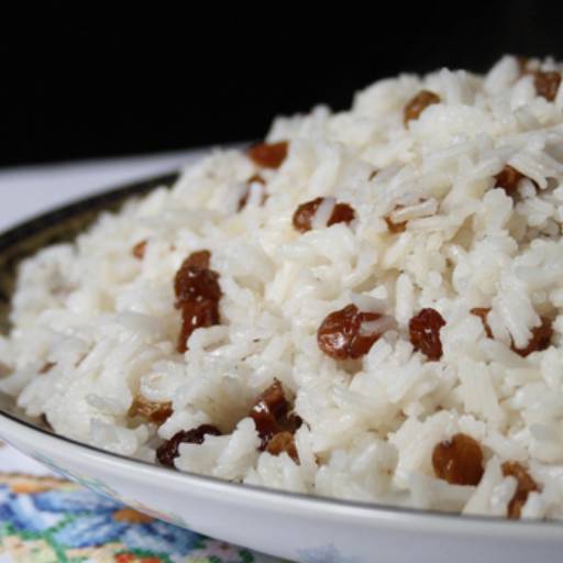 Arroz Branco com Passas • Quilo