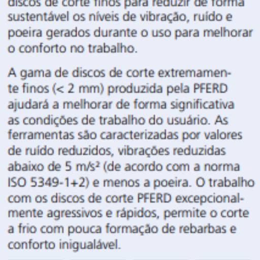 PFERD DISCO CORTE INOX / AÇO CARBONO - LINHA SG-ELASTIC por Methallum Distribuidor Industrial