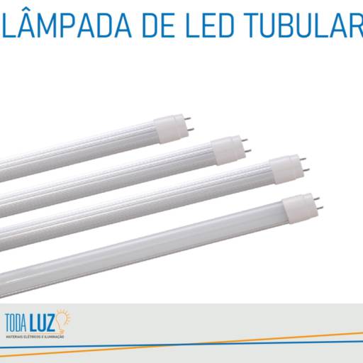 Lâmpada de LED tubular por Toda Luz Materiais Elétricos e Iluminação