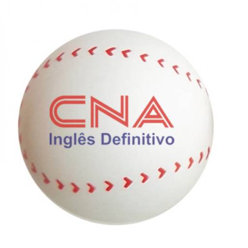 Bolinha Anti Stress vinil oca c/ pintura Baseball Personalizada em São José do Rio Preto, SP por Public Gráfica e Brindes