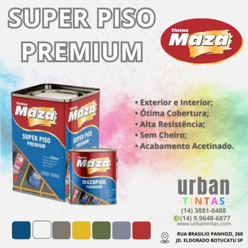 Comprar a oferta de SUPER PISO PREMIUM em Tintas pela empresa Urban - Tintas em Botucatu, SP por Solutudo