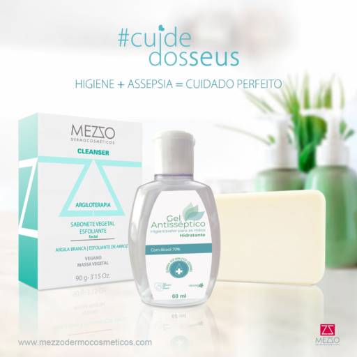 Comprar o produto de Higiene + assepsia = cuidado perfeito em Dermocosméticos pela empresa Mezzo Dermocosméticos em Americana, SP por Solutudo