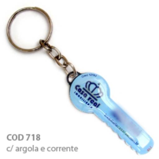 Chav. Chapinha Metálica COD 718 - Chapinha Chave em São José do Rio Preto, SP por Public Gráfica e Brindes