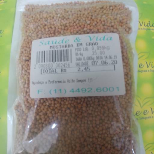 Mostarda em grão por Saúde e Vida