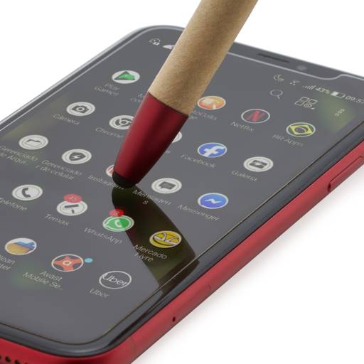 00708P Caneta Ecológica Touch com Suporte em São José do Rio Preto, SP por Public Gráfica e Brindes