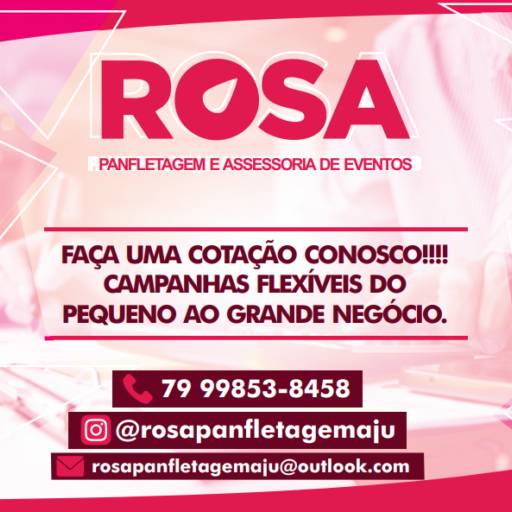Propague sua campanha pelo WhatsApp em Aracaju, SE por Rosa Panfletagem