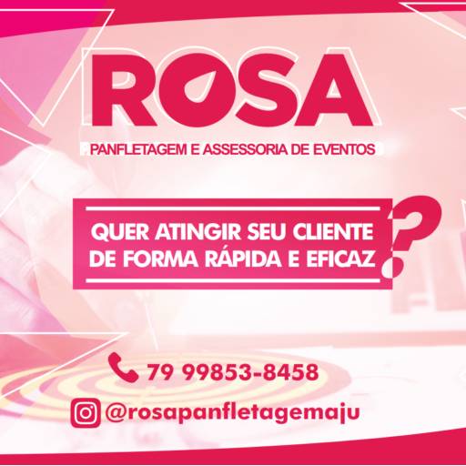 Propague sua campanha pelo WhatsApp em Aracaju, SE por Rosa Panfletagem
